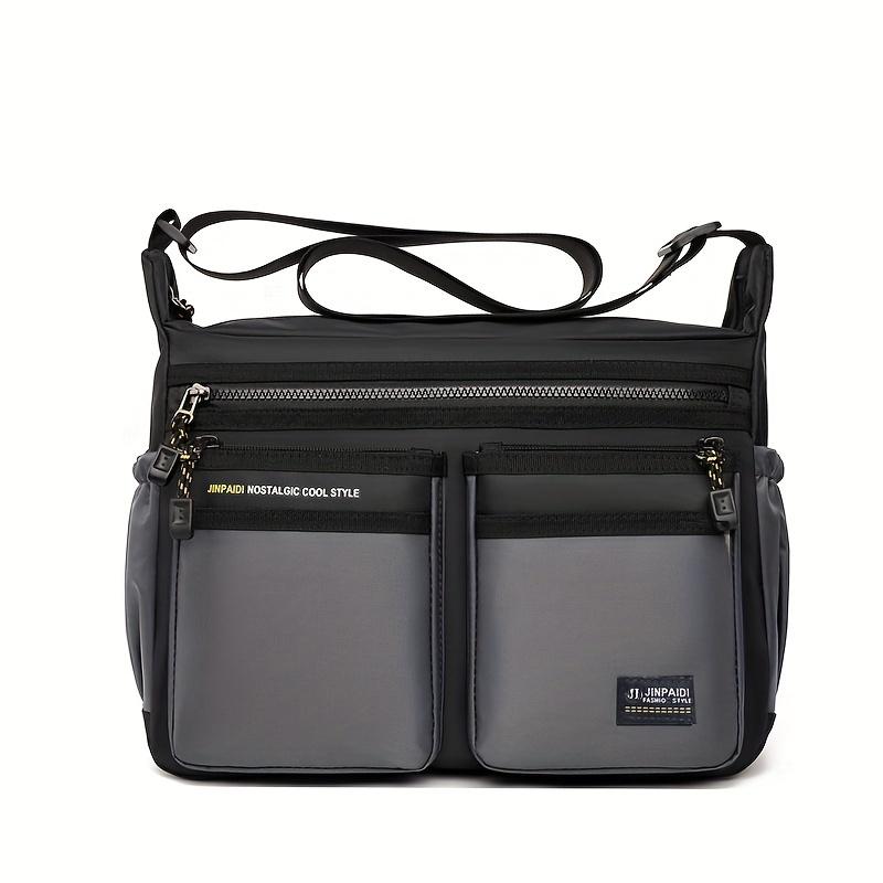 Multifunctional Fashion Casual Shoulder Bag, Waterproof Business Crossbody Bag for Men Daily Commuting