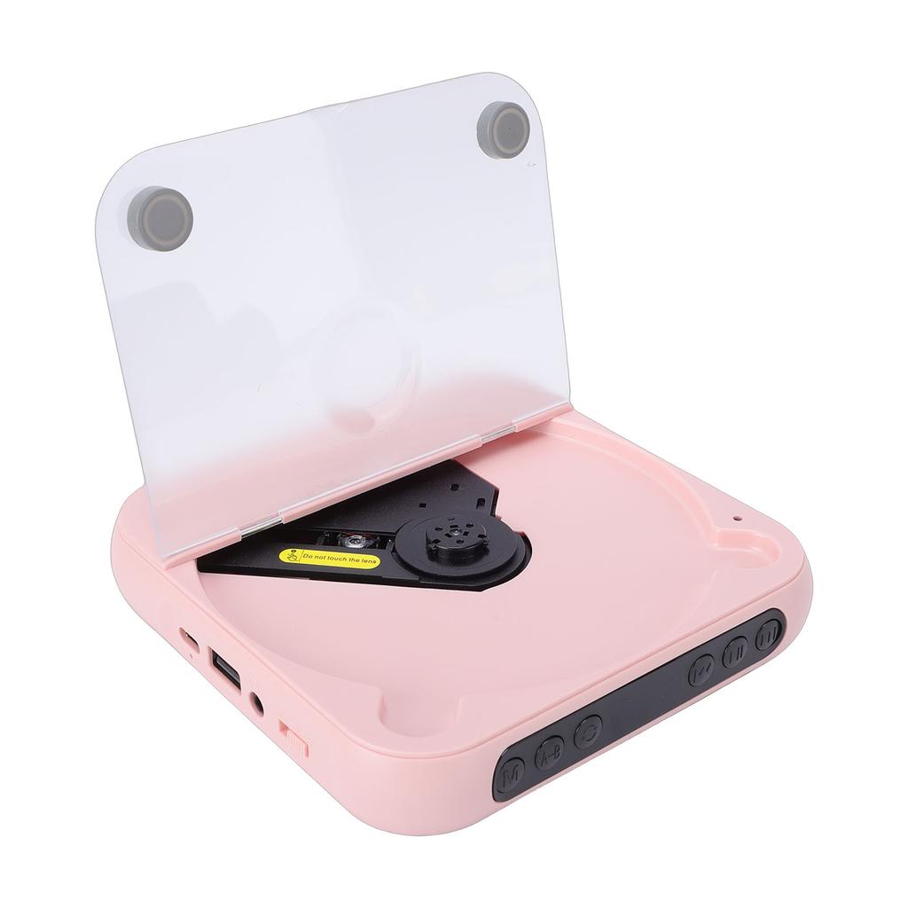 Port le CD Player with Dual Stereo Speakers 5.3 Re le Headphones LCD for Home Car Outdoor Support CD USB Input Playback