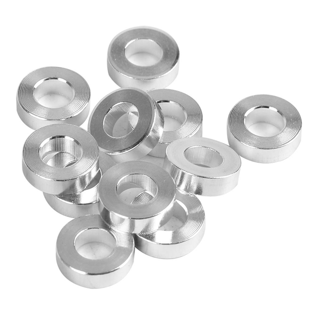 10 Pieces DIY Model Silver Metal Aluminum Flat Washer Spacer Gasket for 3D Printer Hardware Parts (3mm/0.1inch)
