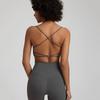 Candy Color Nude Feel Workout Bra Outdoor Tight Running Exercise Underwear Shockproof Quick-Drying Workout Clothes Tops Women