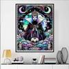 Disney 5D DIY Diamond Painting Evil Queen Dark Neon Tarot Style Illustration Full Round Diamond Mosaic Cartoon Dog Embroidery Art Painting Home Decor