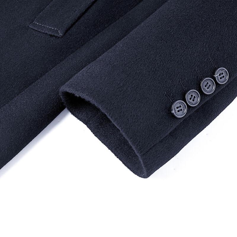 MONTAGUT Men's Luxury Winter Wool Cashmere Silk Suit