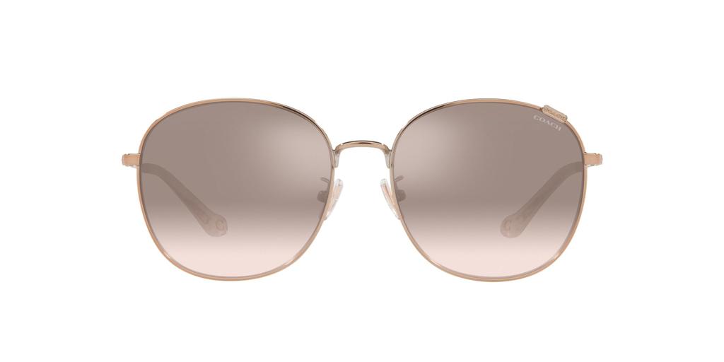 Sunglasses HC7134 Rose Brown Silver Mirror Gradient Lens 57 [Coach] Gold/Light
