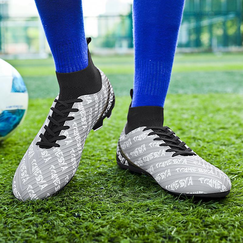 31-48 Dětské fotbalové boty Vysoké pánské sportovní kopačky s dlouhými nehty Velké sportovní kopačky pro mládež