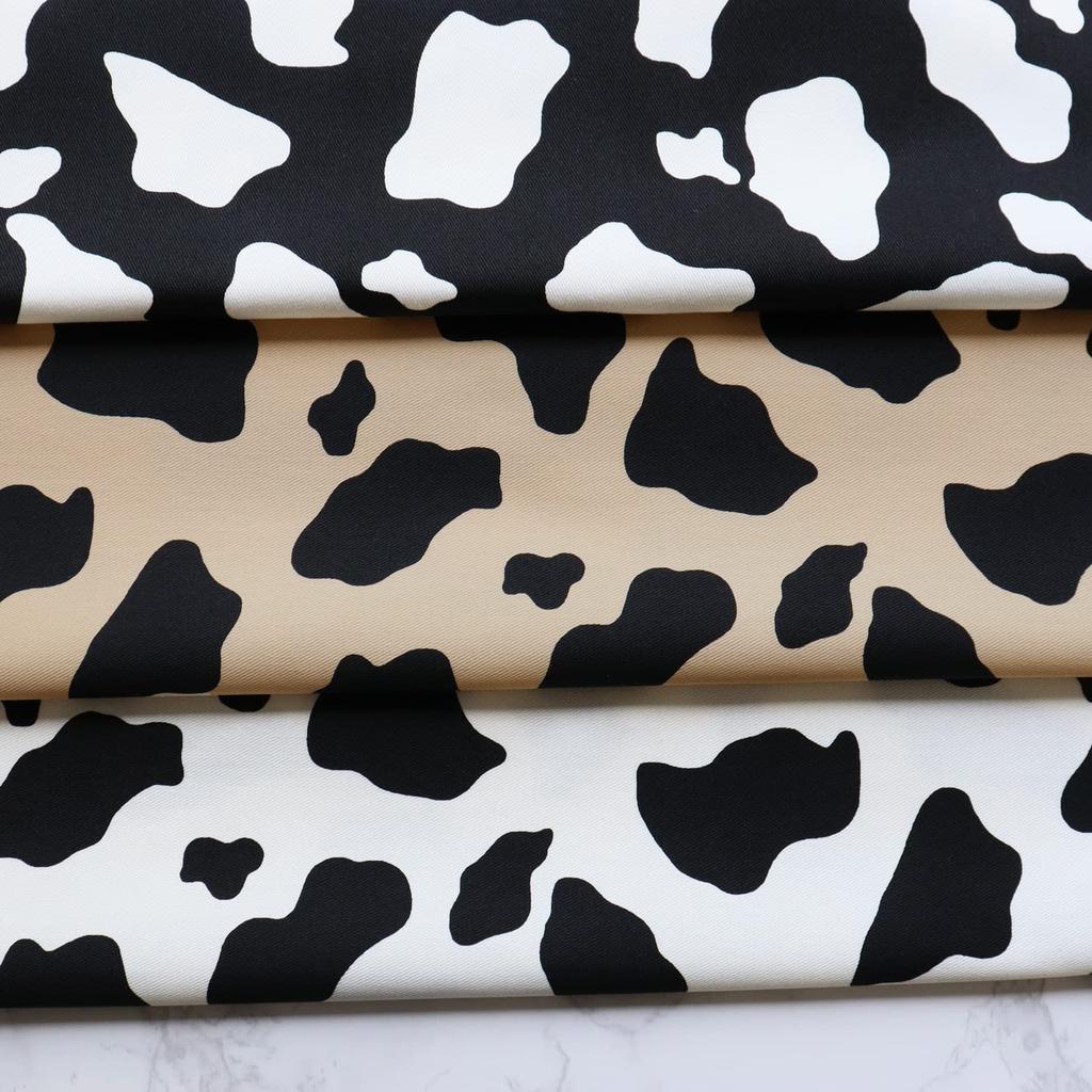 Nippon Chuko NBK Twill Cow Color Approximately 112cm 4m Fabric, Print, A, Wide, Cut, IBK7070-11A-4M
