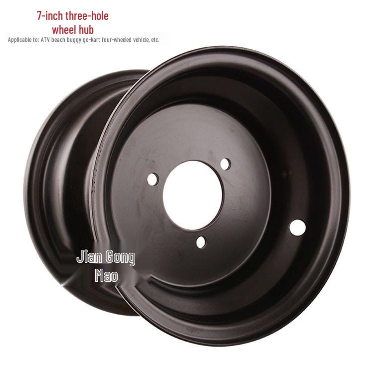 Little Bull Dinosaur ATV Beach Car 16x8-7 Inch Steel Rims with Three-Hole Wheel Hubs Three-Hole 7 Inch Rims