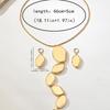 Retro Simple and Exquisite Personality Generous and Versatile Premium Gold Necklace Earrings for Women