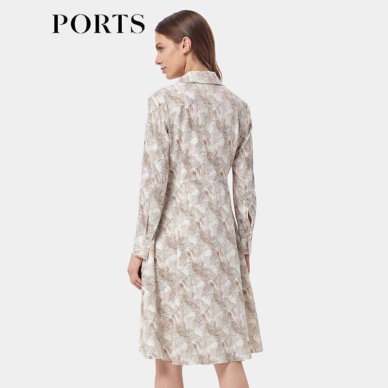 PORTS Women's Silk Blend Printed Dress