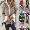 Women's Solid Color Button-Up Cashmere Batwing Sleeve Coat, 2025 Collection