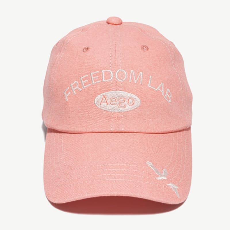 AEGO Freedom Lab Signature logo cap_peach pink
