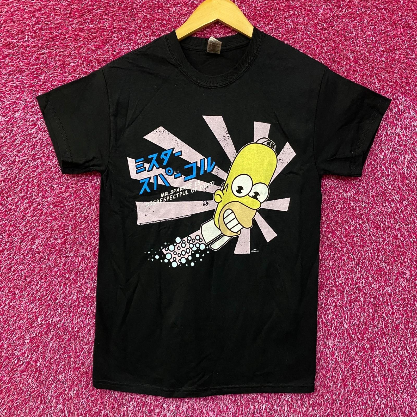 

Homers Japanese Promo Mr Sparkles The Simpsons Cartoon Tee Small S