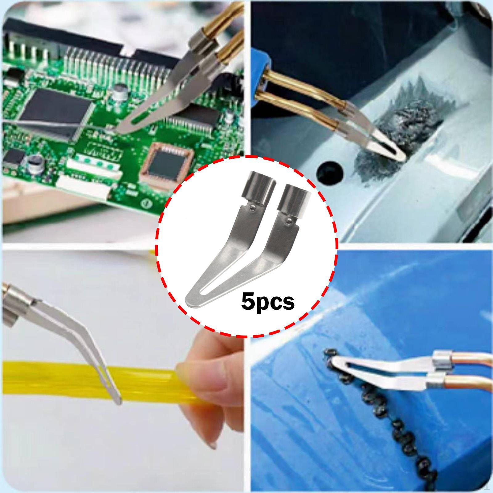 

5Pcs Welder Smoothing Tip Head Replacement Professional Sturdy Practical Triangle Point Welding Iron