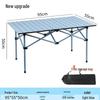Portable Folding Camping Table - Lightweight Roll-Up for Picnic, Cooking, BBQ, and Outdoor Use