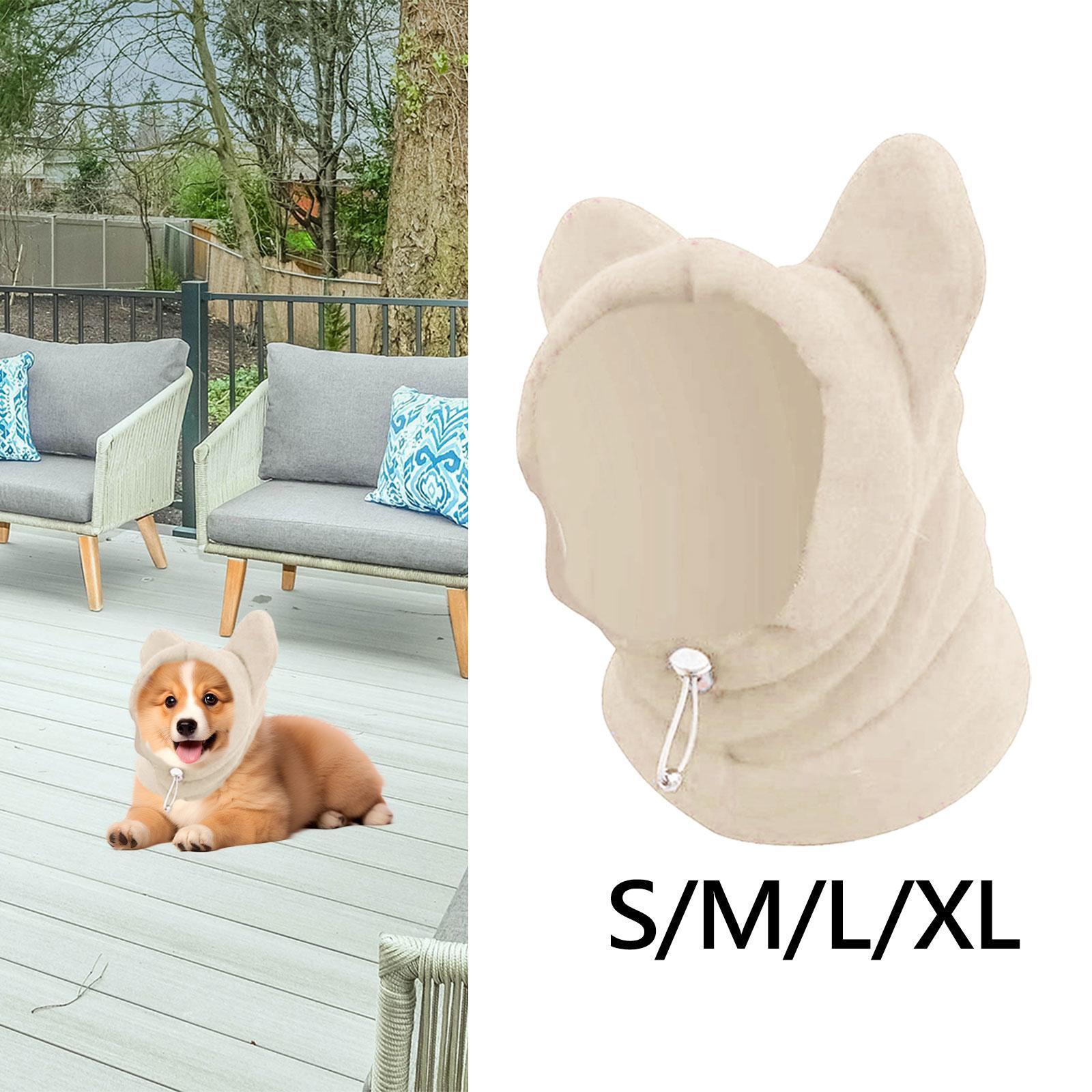 

Winter Dog Hat Fleece Adjustable Earmuffs Ears Hoodie Dog Headwear for Small Animal Small, Medium, Large Dogs Kitten Cat Walking XL
