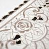 White Tablecloth Embroidered Table Cloth Satin Fabric