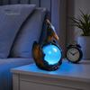 Mystical Dragon Desk Lamp Pterosaur Night Light, Resin Gothic Table with Glowing Faux Crystal Office Accent Lighting Ball, Fantasy Decor for