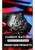 Binbang Men's Silicone Barrel Luminous Fashion Sports Watch