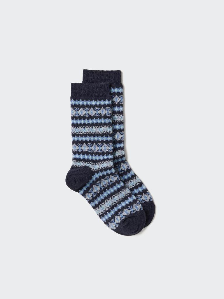 Uniqlo Heattech Socks Fair Isle