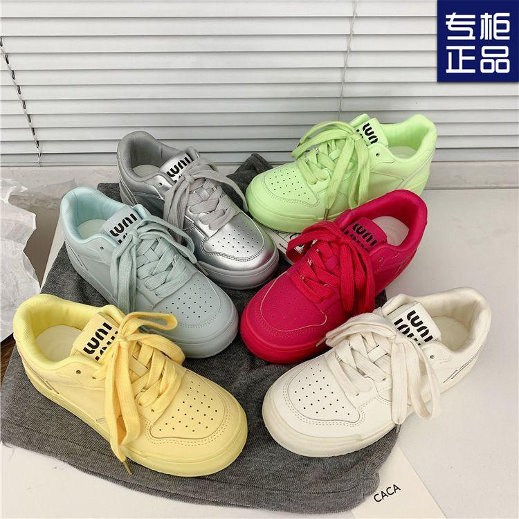 Dopamin nisch brödskor damplattform nya sommar mångsidiga damskor vardagliga boardskor