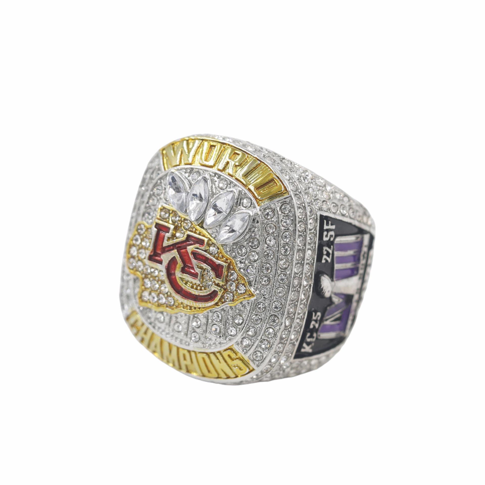 58th Super Bowl Championship Ring 2023-2024: Kansas City Chiefs #15 Mahomes MVP Edition Size 14