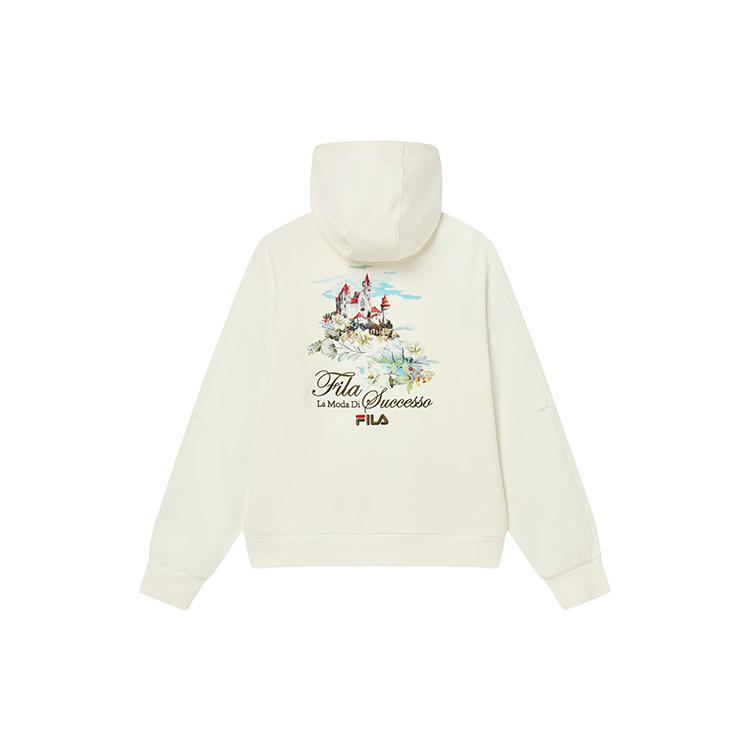 New FILA Sweatshirts Women's Cloud White F11W248215FWT