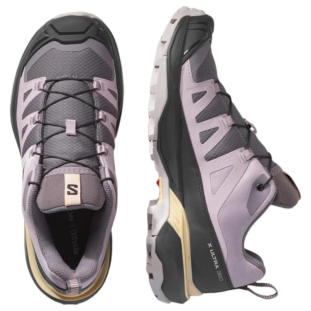 Salomon X Ultra 360 Comfortable Non-Slip Durable Low-Top Hiking Shoes Women hiking shoes Purple 478031