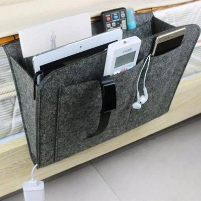 Kişiselleştirilebilir Keçe Yatak Yanı ve Kanepe Saklama Çantası