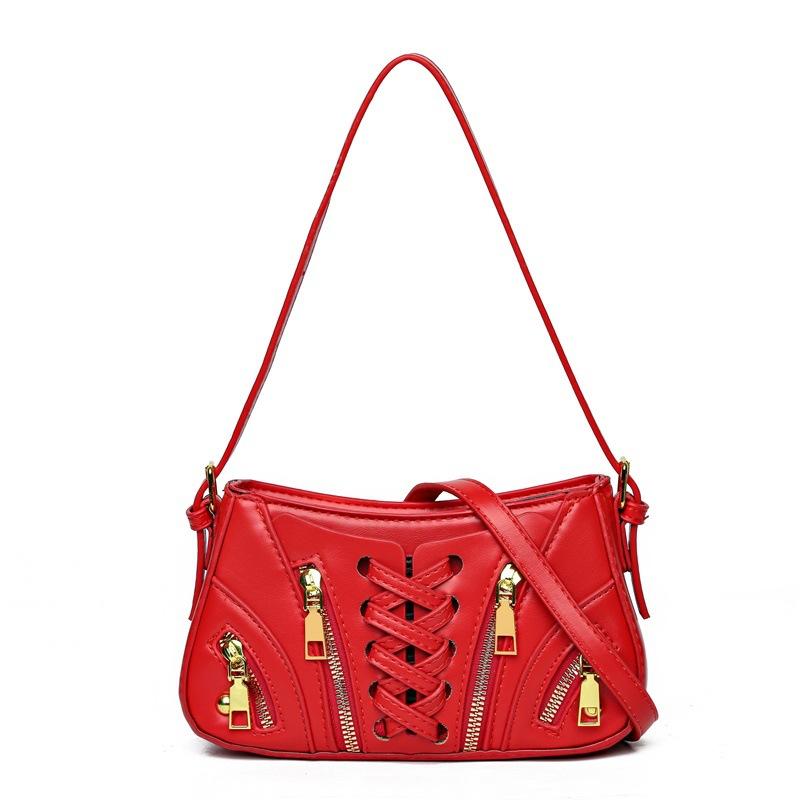 

New Women s Contrast Color Punk Handbag Fashion Y2K Hot Girl Sports Underarm Shoulder Bag Ladies
