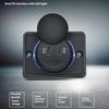 Dual Port PD Car Charger 30W USB Charger for Phones Tablets 12V-24V Wall Mount USB Charging Station for RV Boat SUV ATV