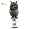 Durable Acrylic Car Ornament Gifts Cute Cat/Dog Dashboard Ornaments, 2D Flat Decorations Spring Swaying Ornaments with Self Adhesive Swing Base