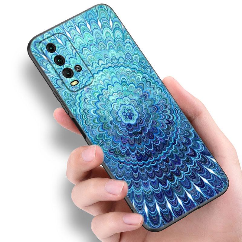 Mandala Chakra Yoga Phone Case For Xiaomi Redmi Note 5 6 9T K20 K40 K50 Pro 7A 8A 9A 9C 9i 10A 10C A1 S2 Soft TPU Black Cover