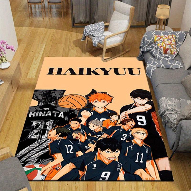 1pc Haikyu!! Pattern Area Rug, Anti slip Non Shedding Stain Resistant Carpet