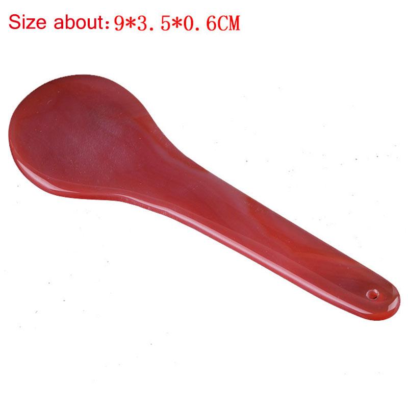 Red Onyx Gouache Scraper Guasha Jade Massager For Face Natural Gouache Stone Gua Sha Scraper Facial Massage Tool Face Scraper