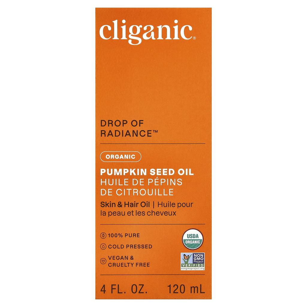 Organic Pumpkin Oil, 120Ml(4Fl Oz)