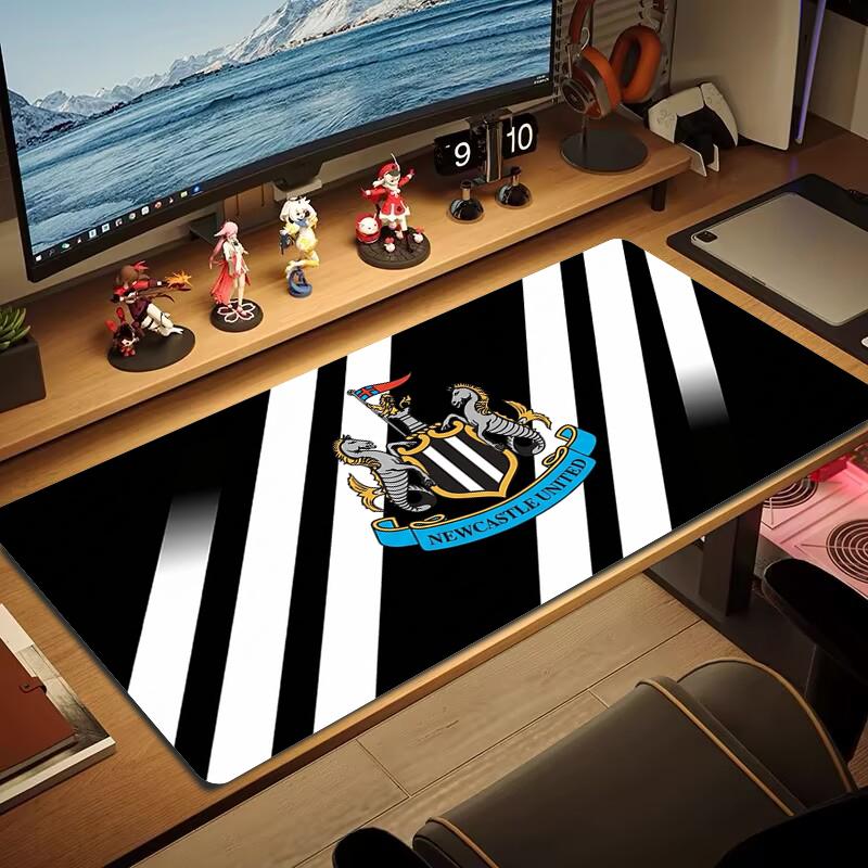 Newcastle United F.C Mauspads Großes Gaming-Tischkissen Rutschfestes Laptop-Tablet Großes Mauspads XXL Matte Mini-PC Spielmatte Mit Schlosskante_xia