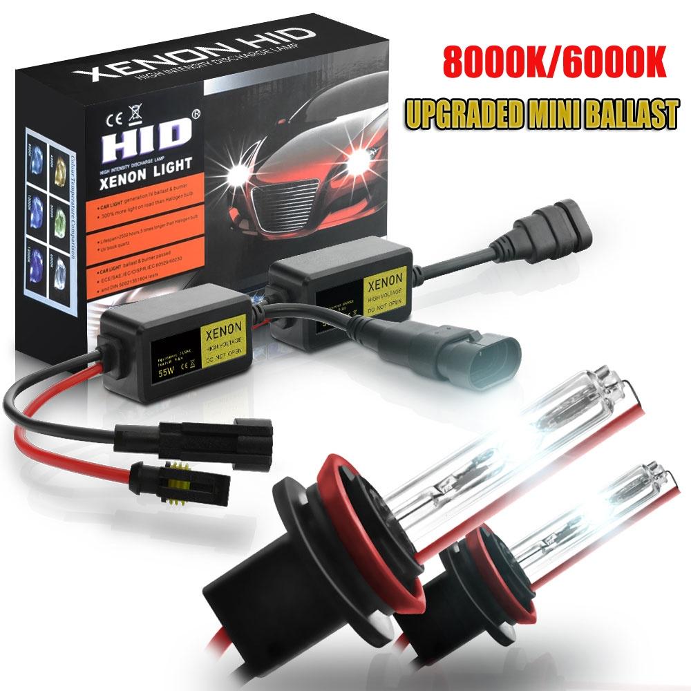 2 Pcs Lâmpadas De Farol De Carro Xenon 55w H7 H4 H1 H3 H8 H11 9005 HB3