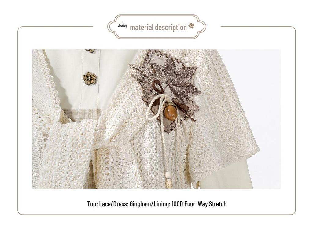 Yi Meng Ge Herbstfrucht Hanfu Damen Chinesischer Stil Oberteil & Kleid Set