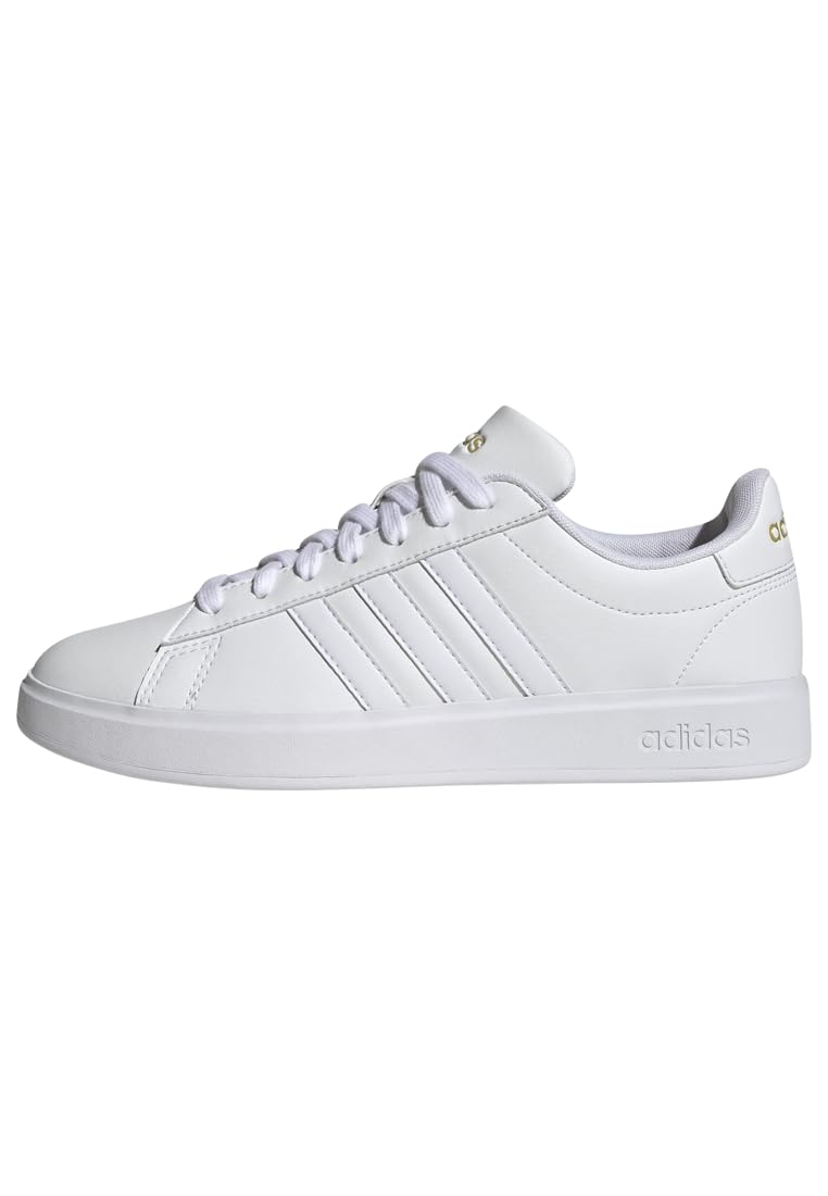 

Кроссовки Grand Coat Cloud Form Lifestyle Coat Comfort LIT87 Обувь Metallic cm [Adidas] Женские Белые/Обувь Белые/Золотистые (GW9213) +23,5