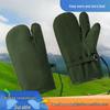 Wool Winter Fur Gloves - Thick, Windproof, Extra Warm Snow Gloves for Labor Protection