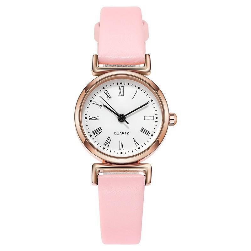 Womens Business Quartz Watch With Roman Numerals And Pu Strap For Office Wear