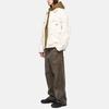 Stussy Holiday Collection FW23 Shop Jacket Distressed Canvas Warm Work Jacket Unisex Jackets White 115726