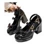 Z Lolita Mary Jane Leather Shoes: 2024 Spring Collection - Sweet Student High Heels with Bow