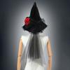 Cadılar Bayramı Cadı Şapkaları Punk Gotik Kraliçe Çiçek Büyücü Şapkası Barok Cadılar Bayramı Dekorasyonu Giydirme Aksesuarları Parti Malzemeleri Yetişkin