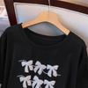 Women's Plus Size Mid-Length Short-Sleeve Round Neck T-Shirt (Slimming, Loose Fit)