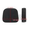 Black Universal Square Backrest for Harley Cruiser Motorcycle