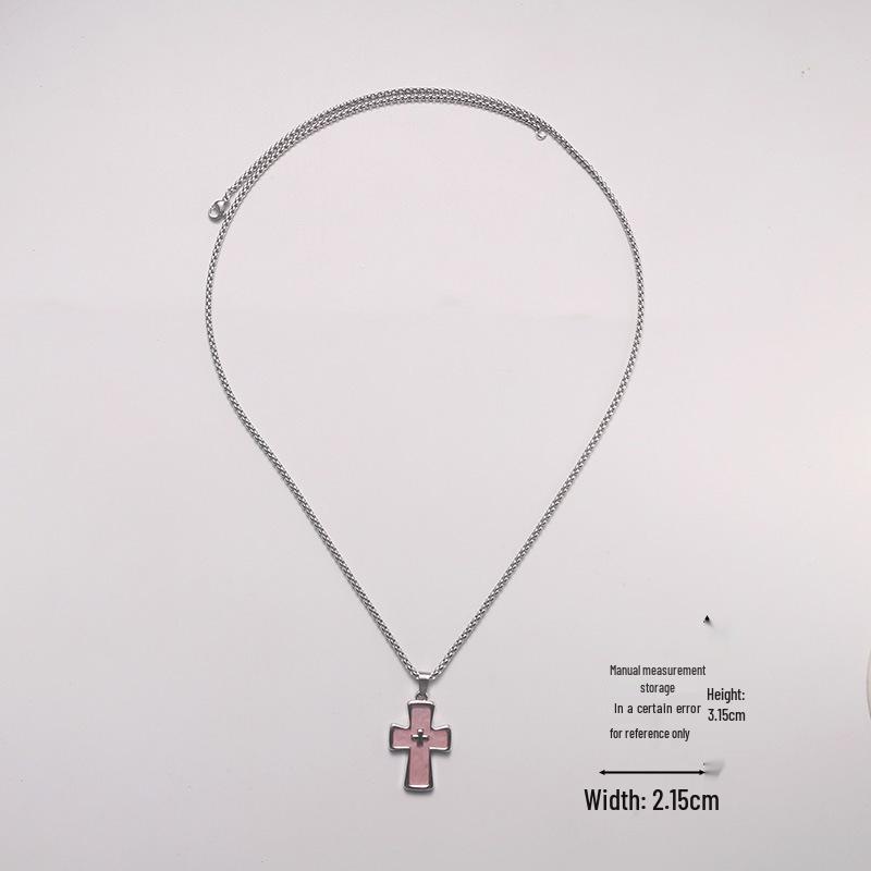 2025 Retro Dark Gothic Cross Necklace for Women - High-End Y2K Fashion Clavicle Chain