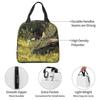 Green Dragon In The Forest Insulated Lunch Bag for Women Kids Portable Food Boxes Thermal Lunch Box Tote