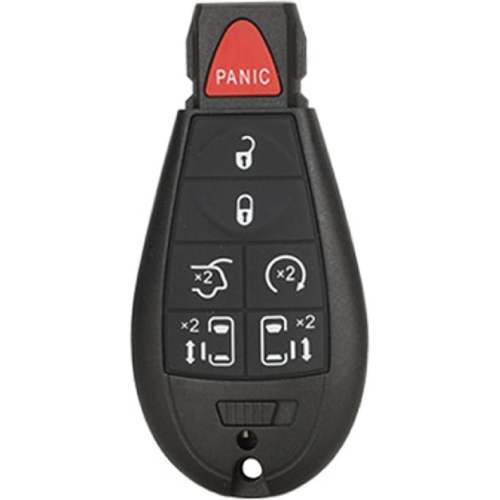 Replacement for Keyless Entry Remote Key Fob Shell Case Fit for 2013-2018 Dodge Ram 1500 2500 3500 (4-Button B)