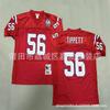 Retro American Football Jersey Mens Cotton T-Shirt Vintage Team Patriot 12 24 28 Short Sleeve Fall