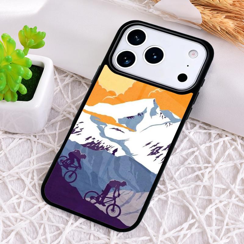 Cycling Bike Phone Case for iPhone 17 Air 16 15 11 12 14 13 Pro Max Shockproof Cover
